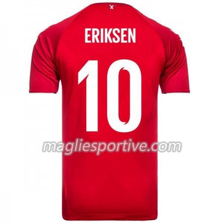 Completo Calcio Danimarca Eriksen 10 Divisa Prima Mondiali 2018